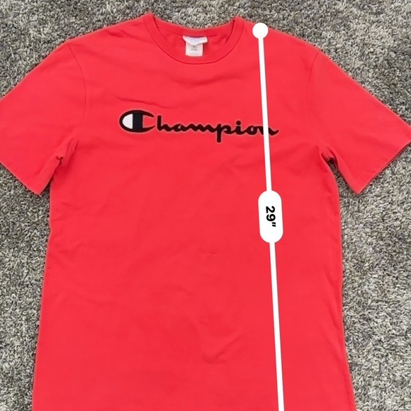 Champion Red Men's T-Shirt - Picture 5 of 7